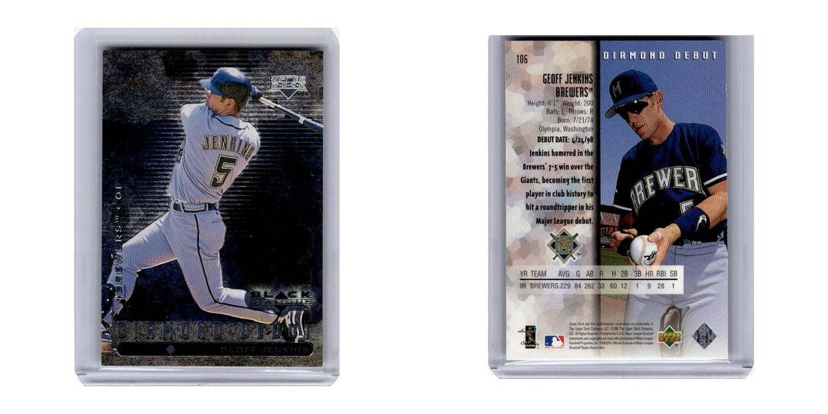 1999 Upper Deck Black Diamond Geoff Jenkins Brewers #106