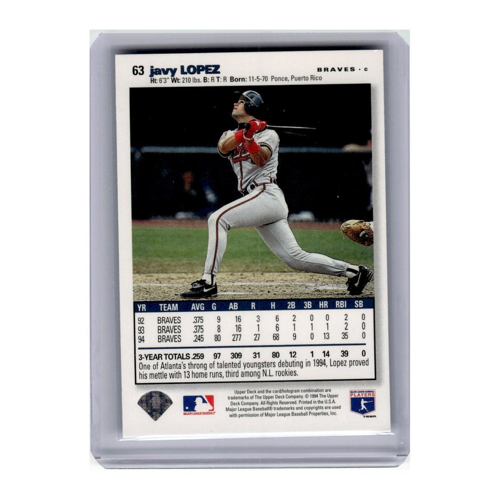 1995 Collector's Choice SE Javy Lopez Braves #63