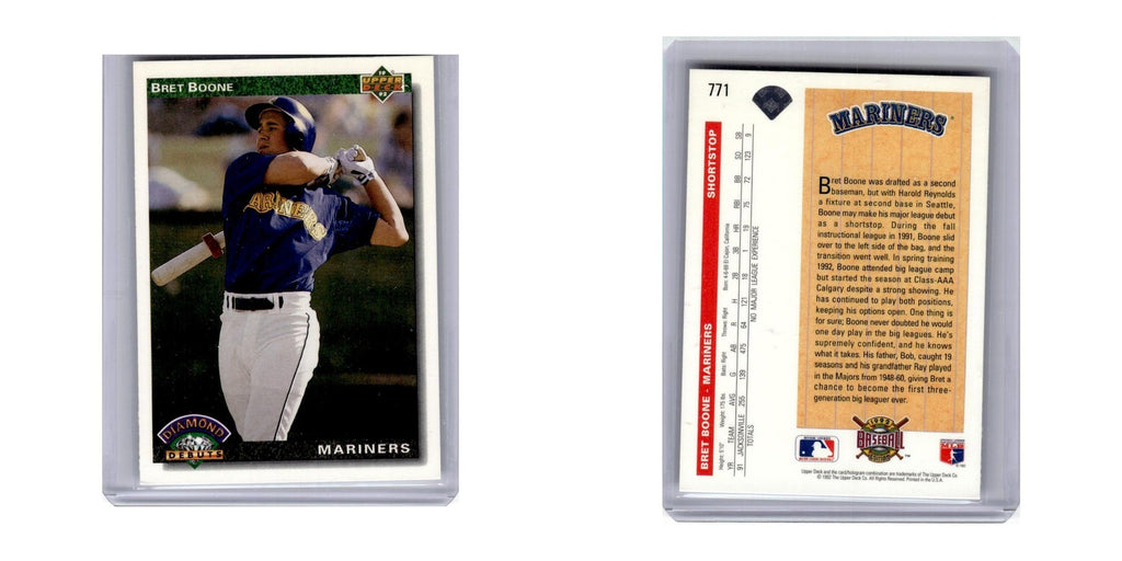 1992 Upper Deck Bret Boone Mariners #771