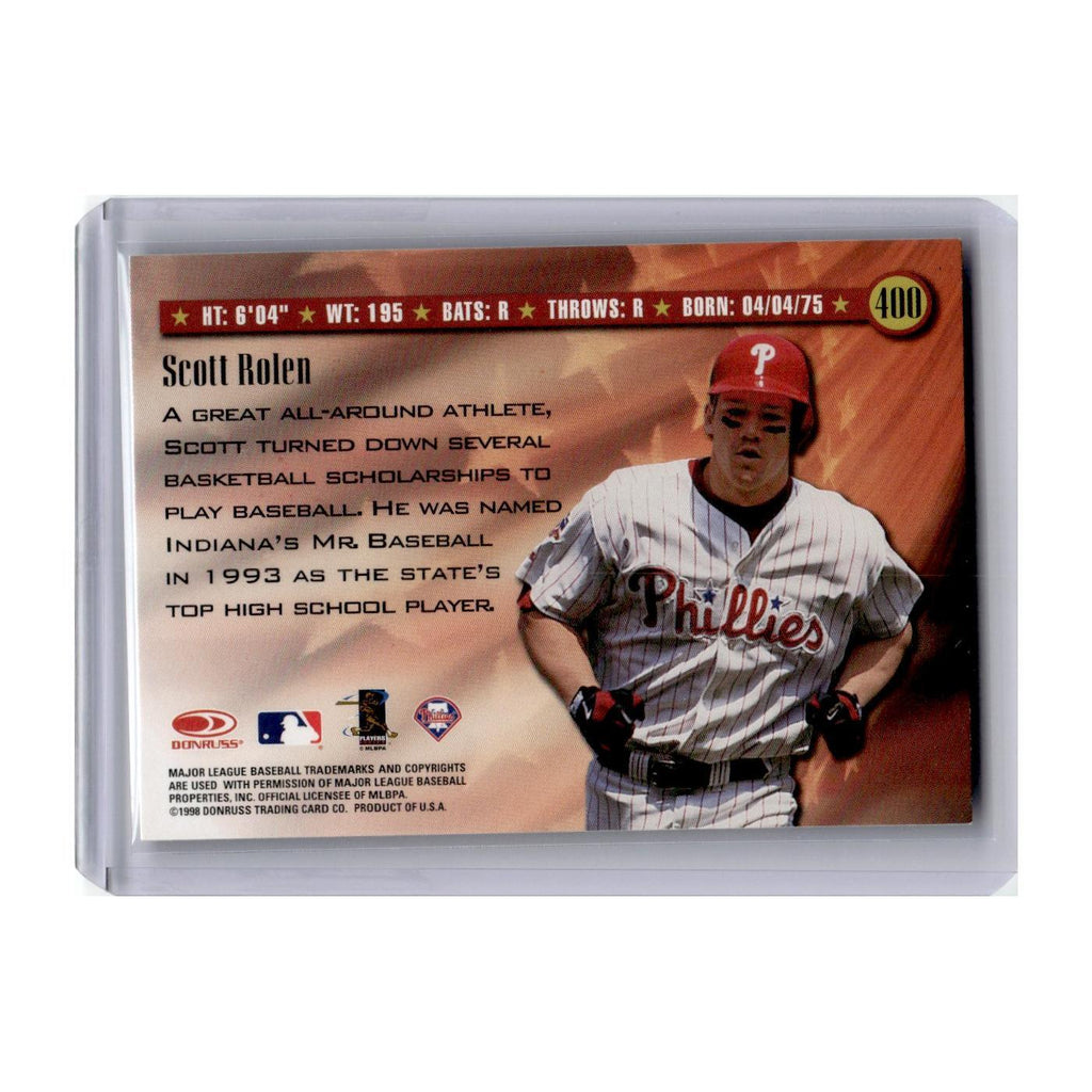 1998 Donruss Scott Rolen Phillies #400
