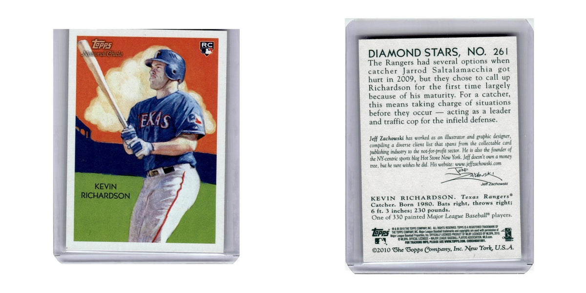 2010 Topps National Chicle Kevin Richardson RC Rangers #261