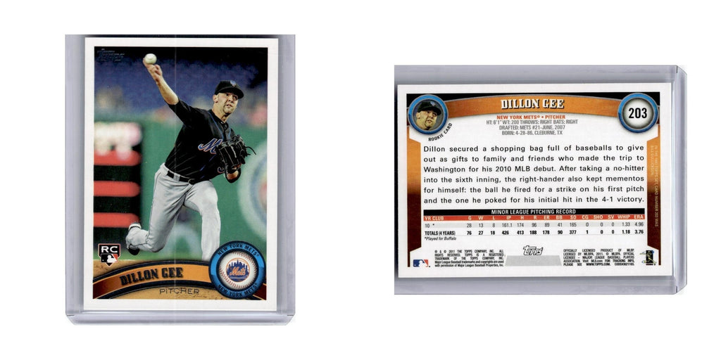 2011 Topps Dillon Gee RC Mets #203