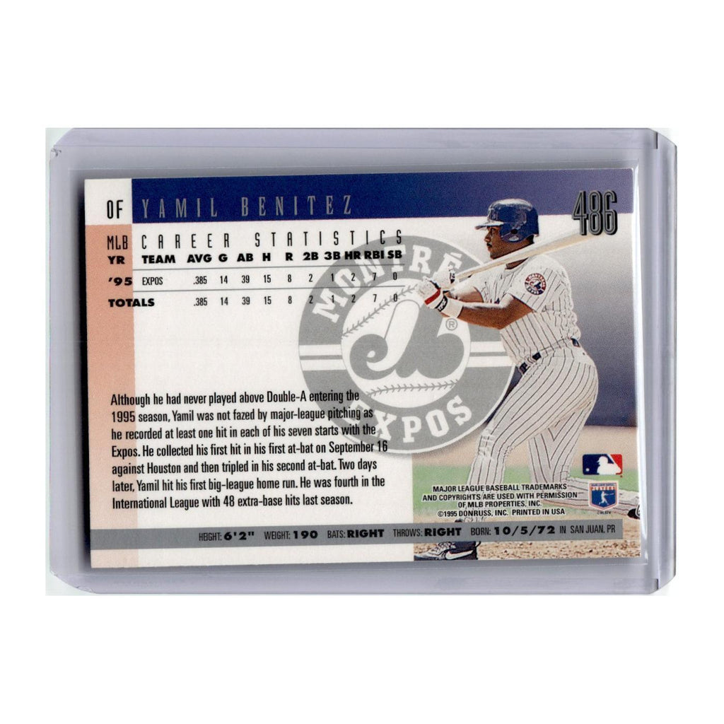 1996 Donruss Yamil Benitez Montreal Expos #486