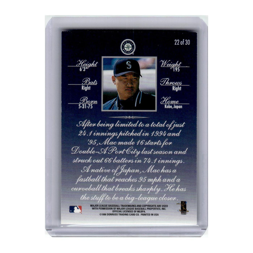 1996 Donruss Rated Rookie Makoto Suzuki Mariners #22