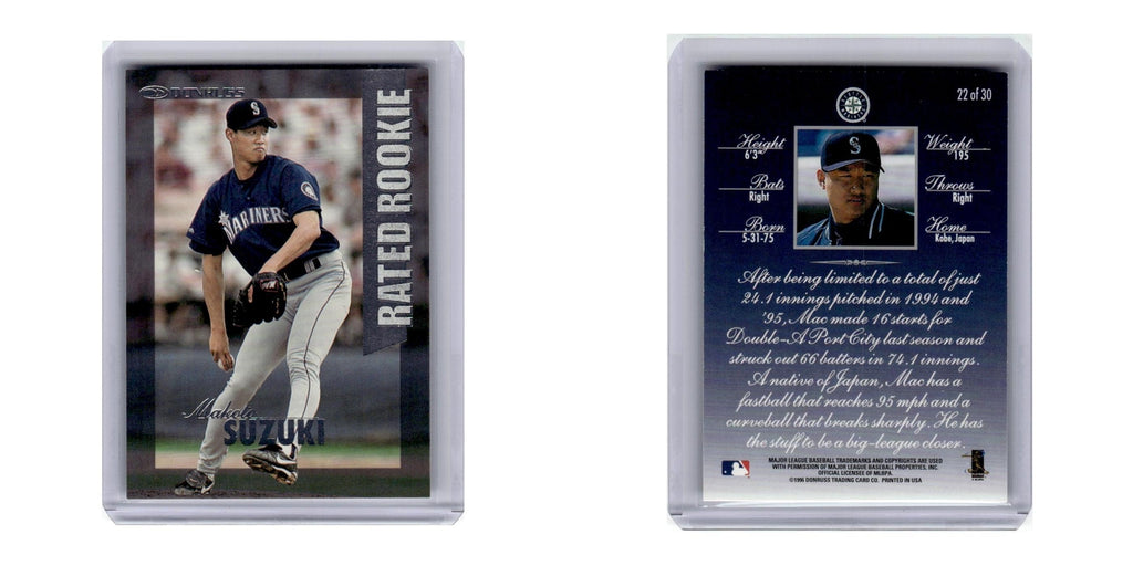1996 Donruss Rated Rookie Makoto Suzuki Mariners #22