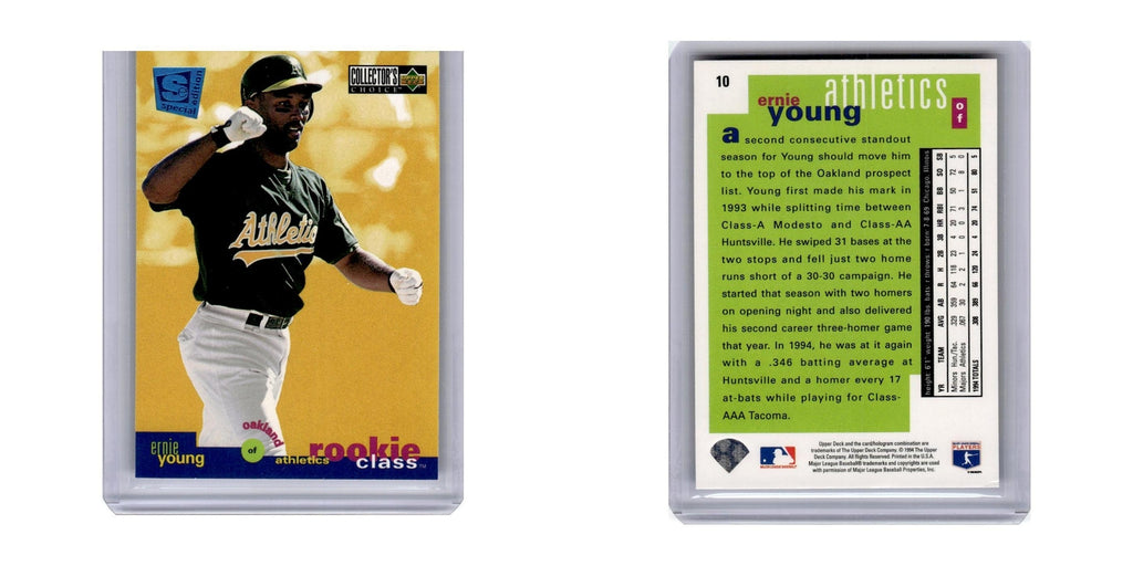 1995 Collector's Choice SE Ernie Young RC Athletics #10