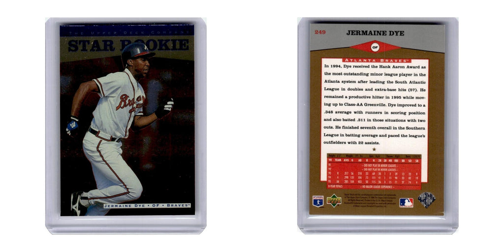 1996 Upper Deck Jermaine Dye Braves #249