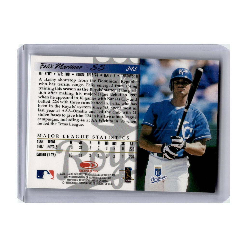 1998 Donruss Felix Martinez Royals #343