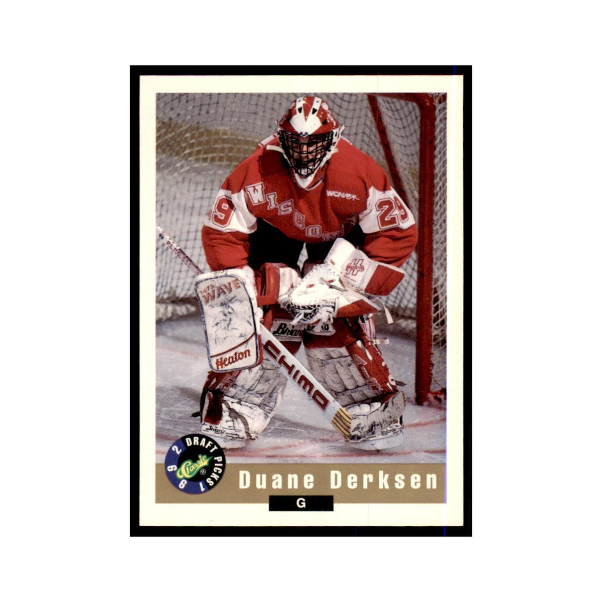 1992 Classic Draft Picks Duane Derksen Hockey Cards #91