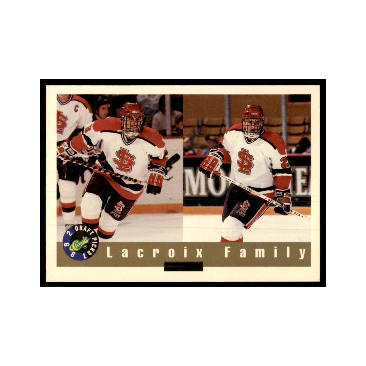 1992 Classic Draft Picks Lacroix Family Hockey Cards #58