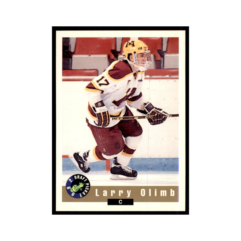 1992 Classic Draft Picks Larry Olimb Hockey Cards #90