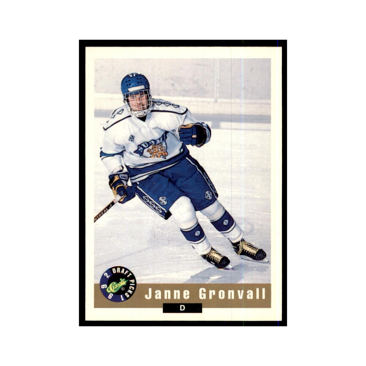 1992 Classic Draft Picks Janne Gronvall Hockey Cards #32
