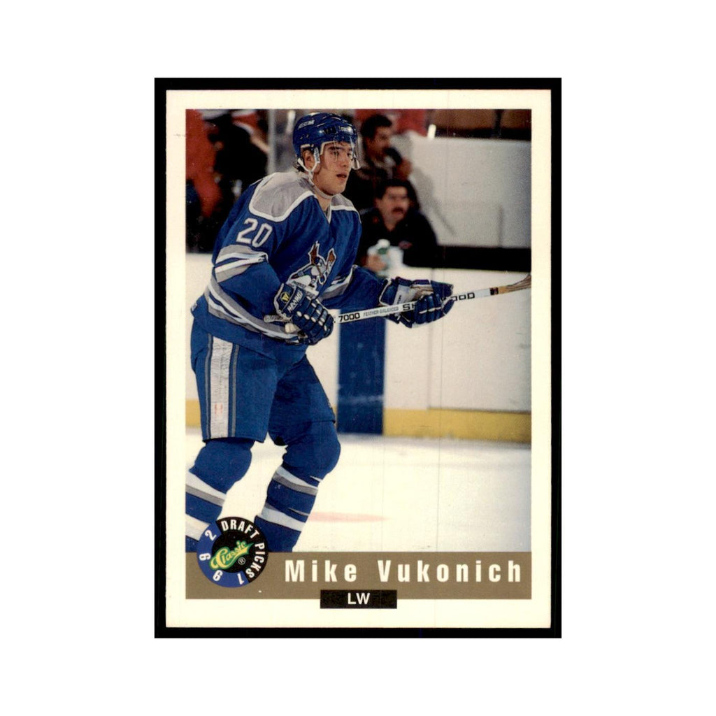 1992 Classic Draft Picks Mike Vukonich Hockey Cards #110