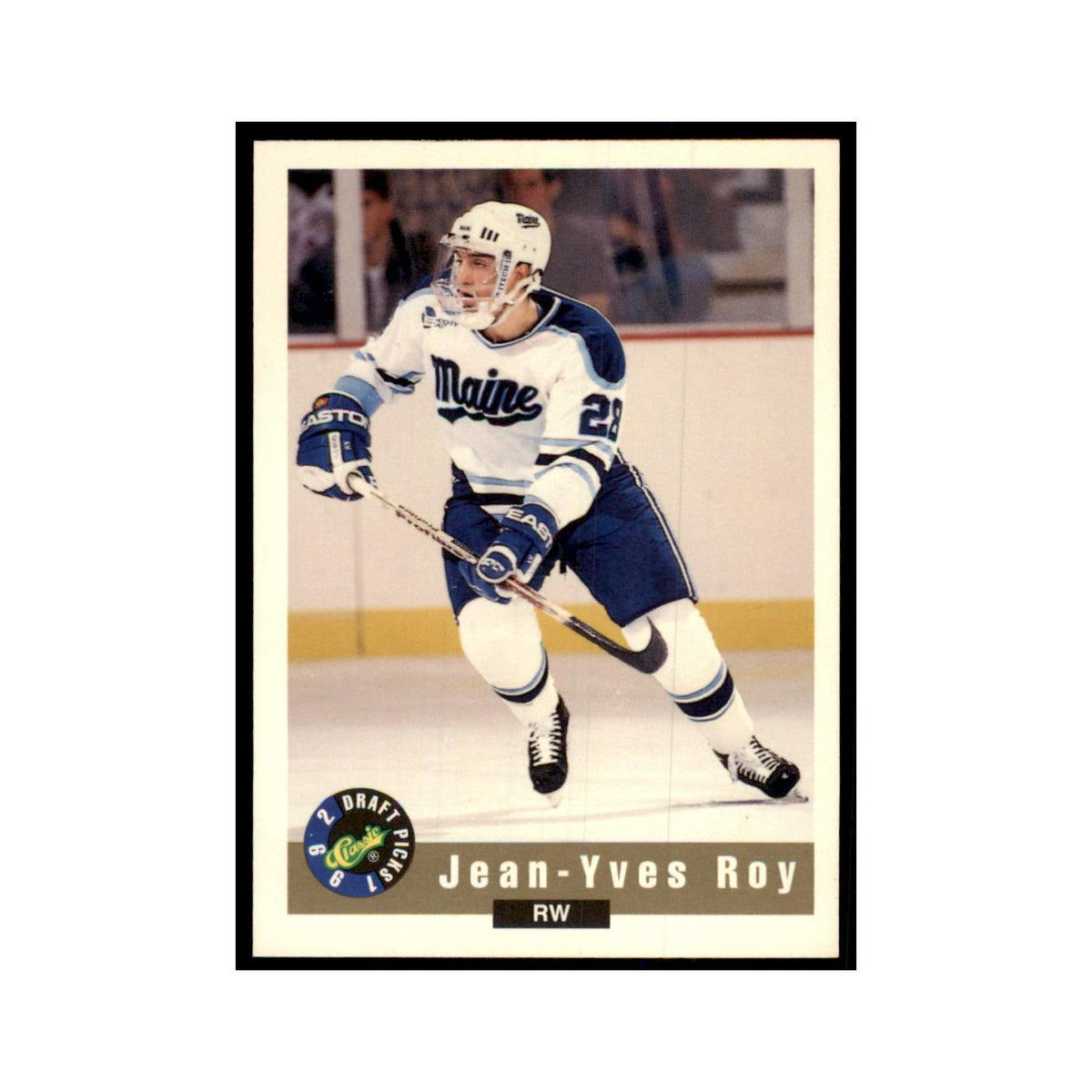 1992 Classic Draft Picks Jean-Yves Roy Hockey Cards #80