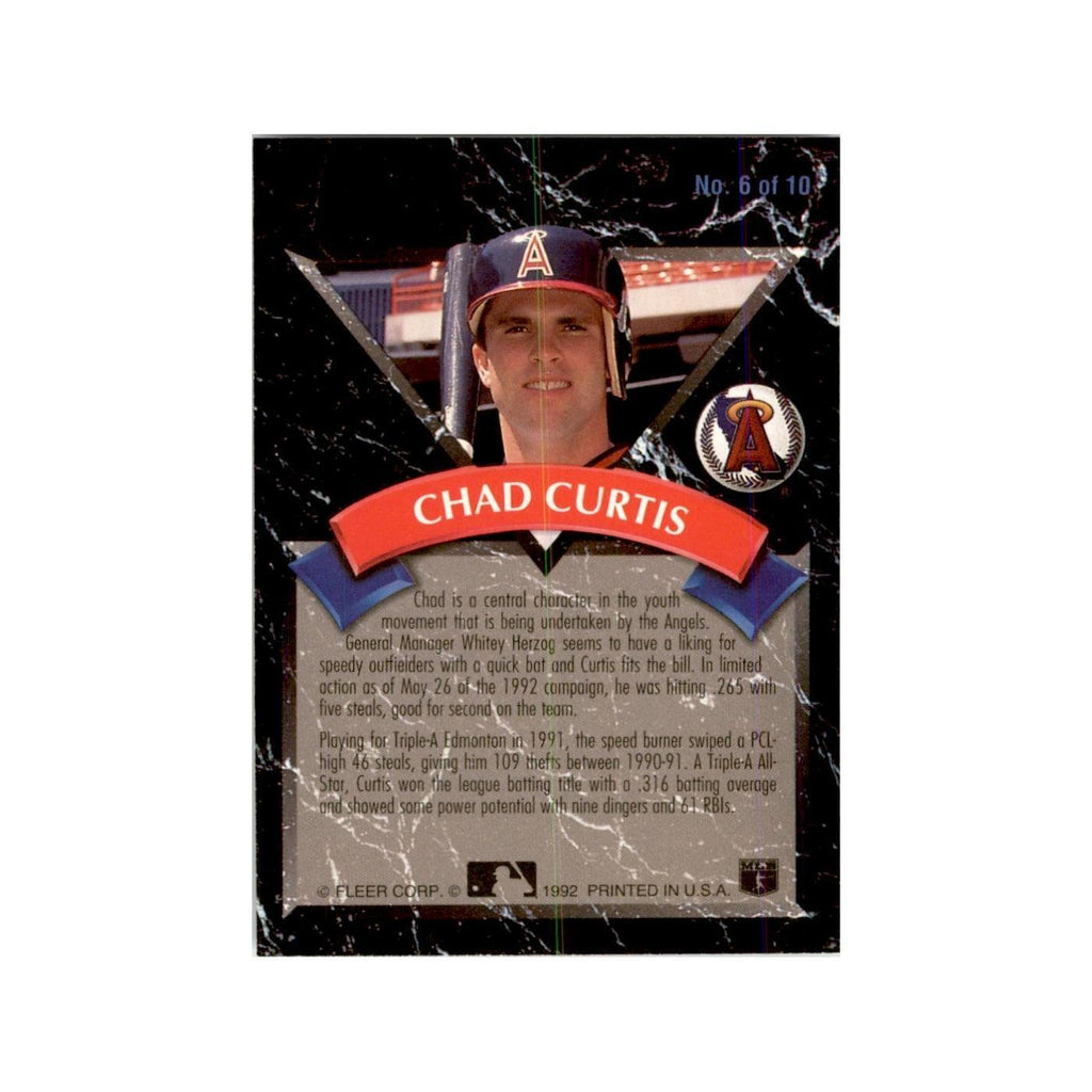 1992 Fleer Ultra Chad Curtis Baseball Cards #6