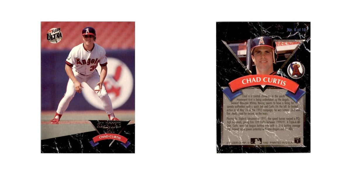 1992 Fleer Ultra Chad Curtis Baseball Cards #6