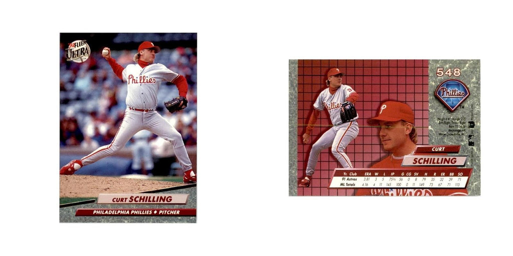 1992 Fleer Ultra Curt Schilling Baseball Cards #548