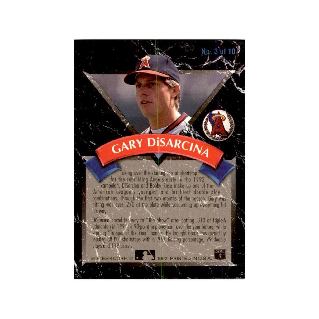 1992 Fleer Ultra Gary Disarcina Baseball Cards #3