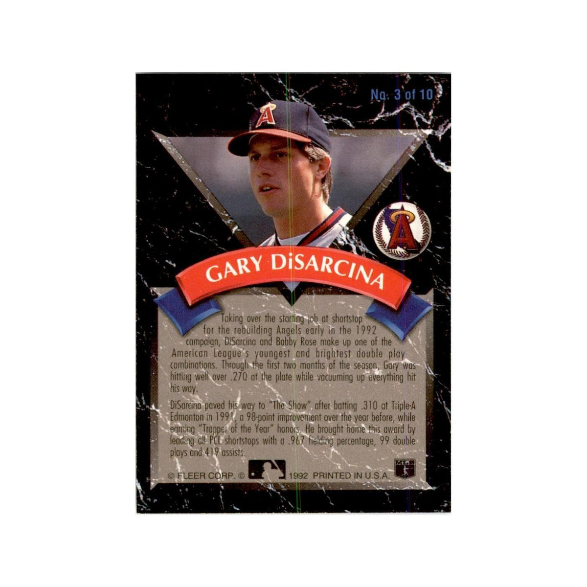 1992 Fleer Ultra Gary Disarcina Baseball Cards #3