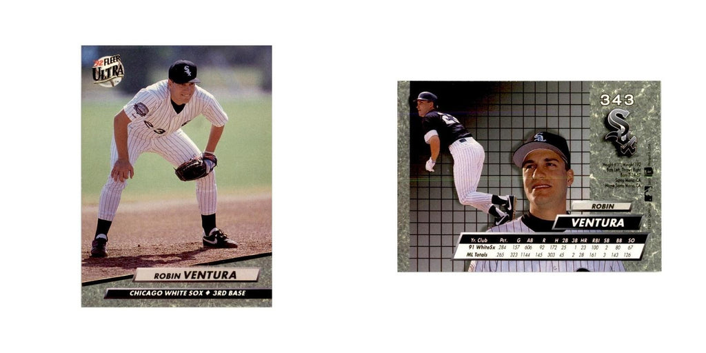 1992 Fleer Ultra Robin Ventura Baseball Cards #343