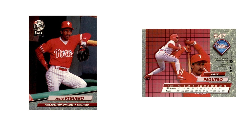 1992 Fleer Ultra Julio Peguero Baseball Cards #547
