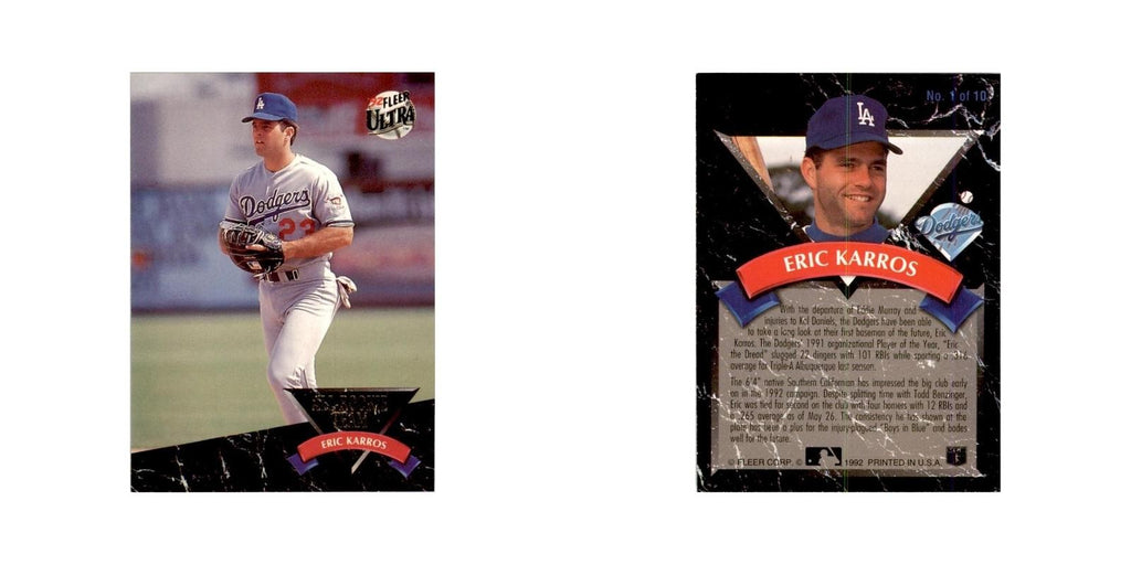 1992 Fleer Ultra Eric Karros Baseball Cards #1