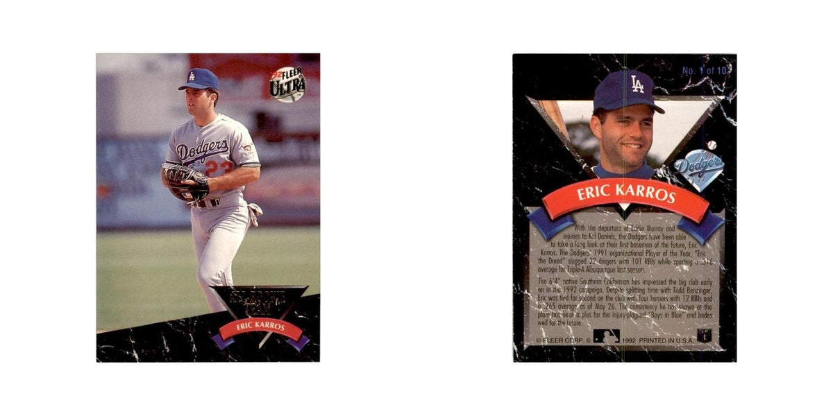 1992 Fleer Ultra Eric Karros Baseball Cards #1