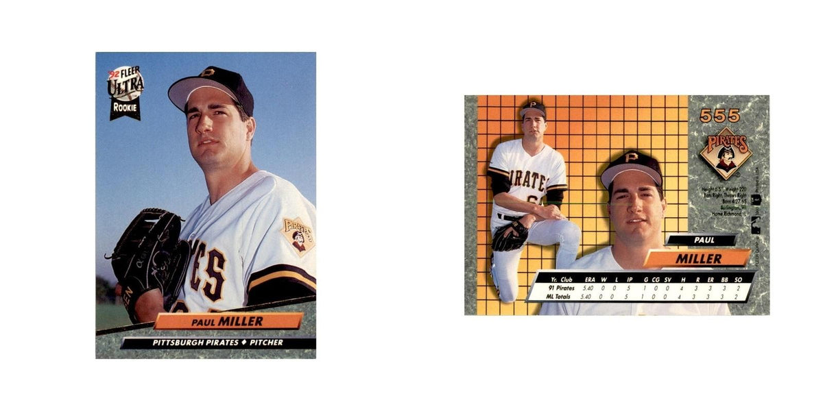 1992 Fleer Ultra Paul Miller Baseball Cards #555