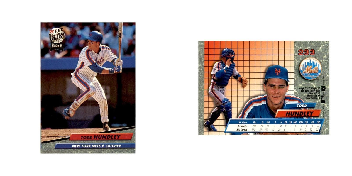 1992 Fleer Ultra Todd Hundley RC Baseball Cards #233