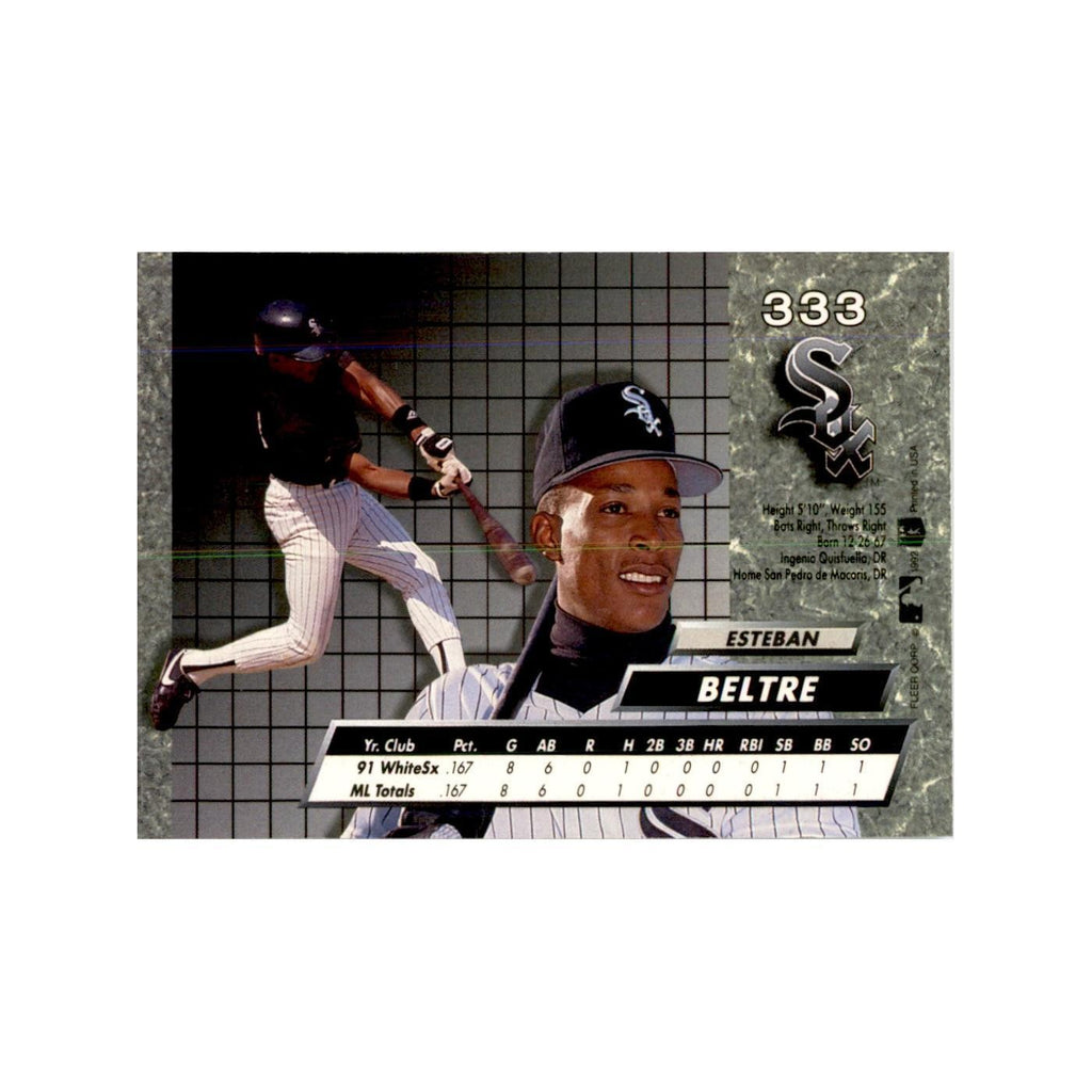 1992 Fleer Ultra Esteban Beltre RC Baseball Cards #333