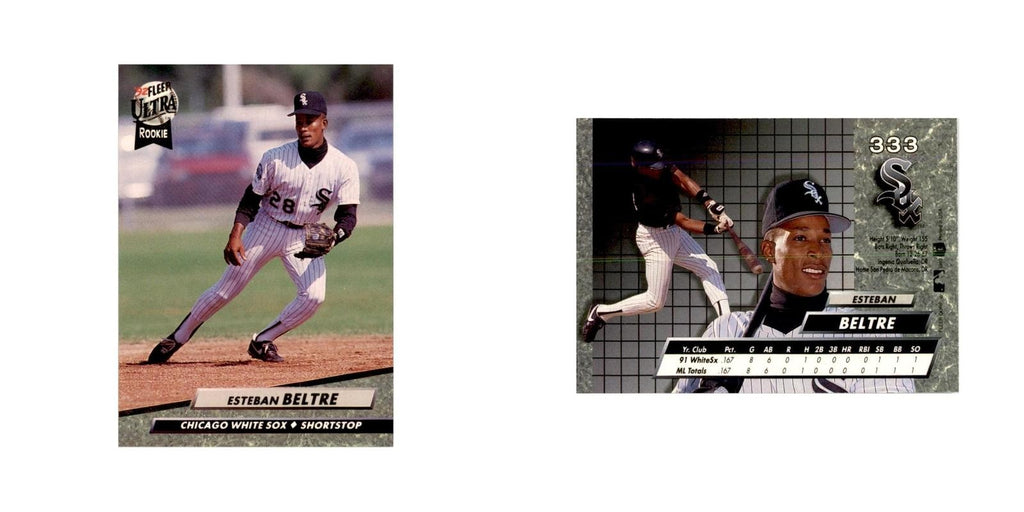 1992 Fleer Ultra Esteban Beltre RC Baseball Cards #333