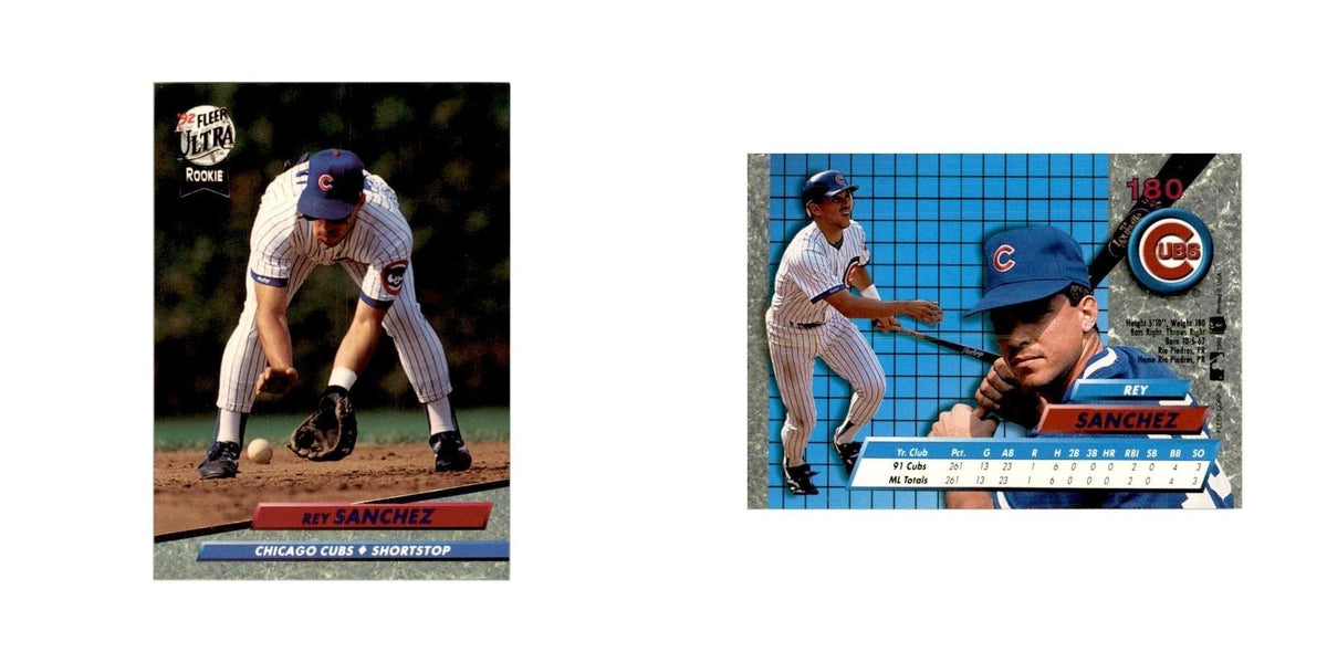1992 Fleer Ultra Rey Sanchez Baseball Cards #180