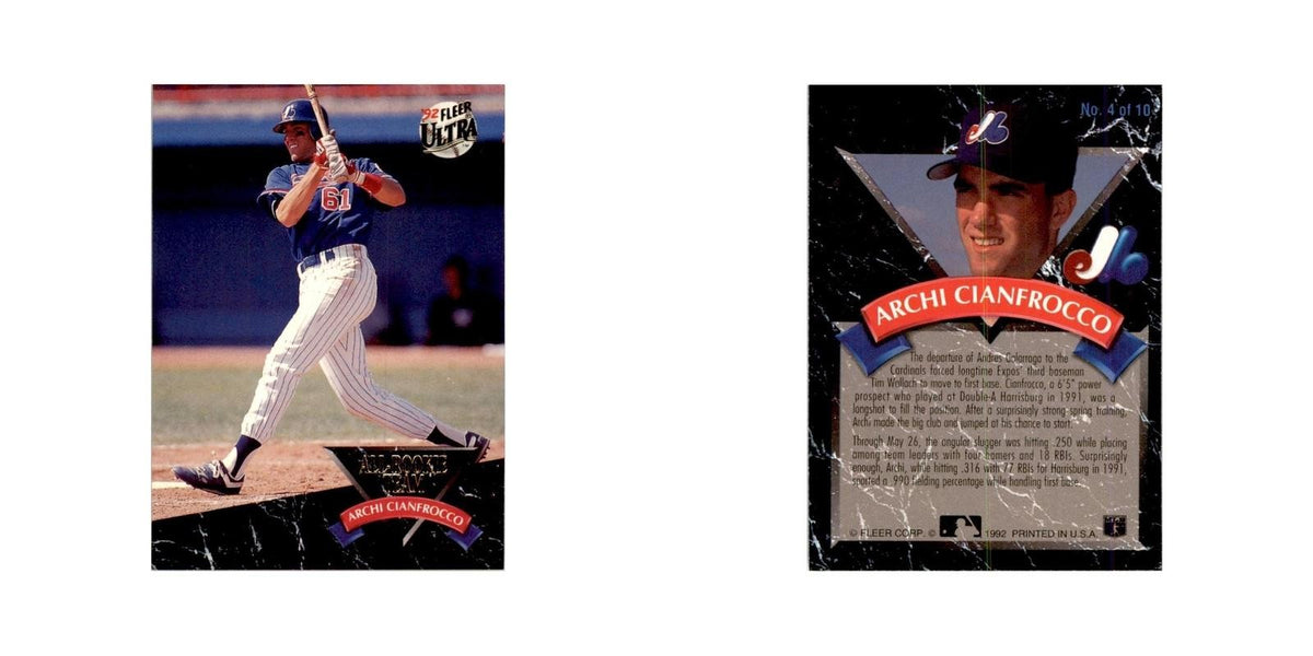 1992 Fleer Ultra Archi Cianfrocco Baseball Cards #4