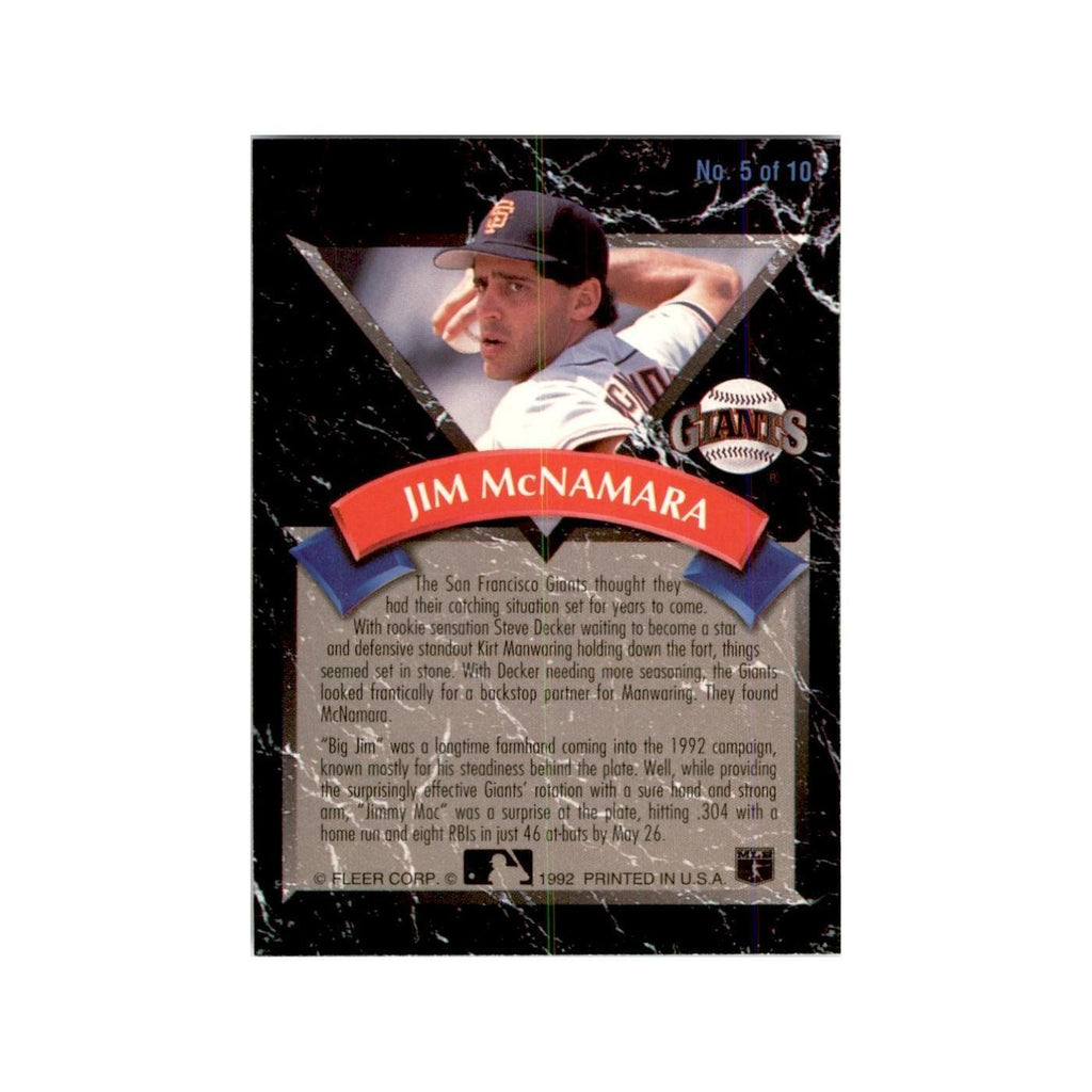 1992 Fleer Ultra Jim McNamara Baseball Cards #5