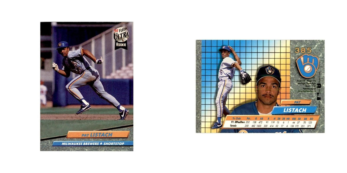 1992 Fleer Ultra Pat Listach Baseball Cards #385