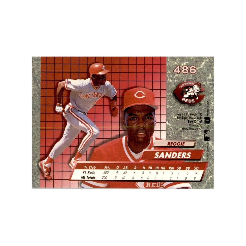 1992 Fleer Ultra Reggie Sanders Baseball Cards #486