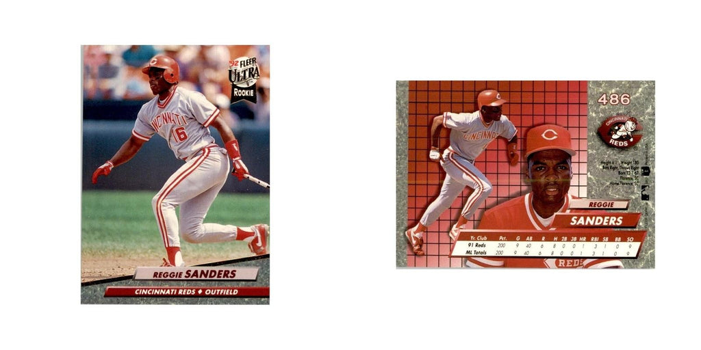 1992 Fleer Ultra Reggie Sanders Baseball Cards #486