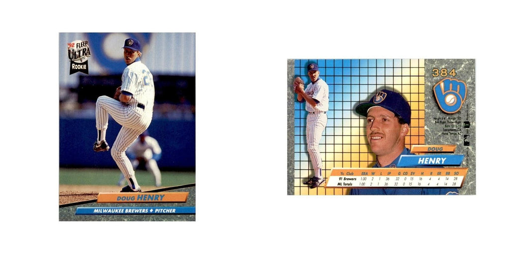 1992 Fleer Ultra Doug Henry Baseball Cards #384