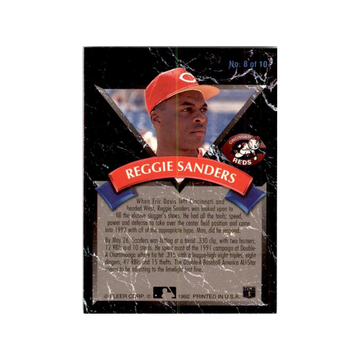 1992 Fleer Ultra Reggie Sanders Baseball Cards #8