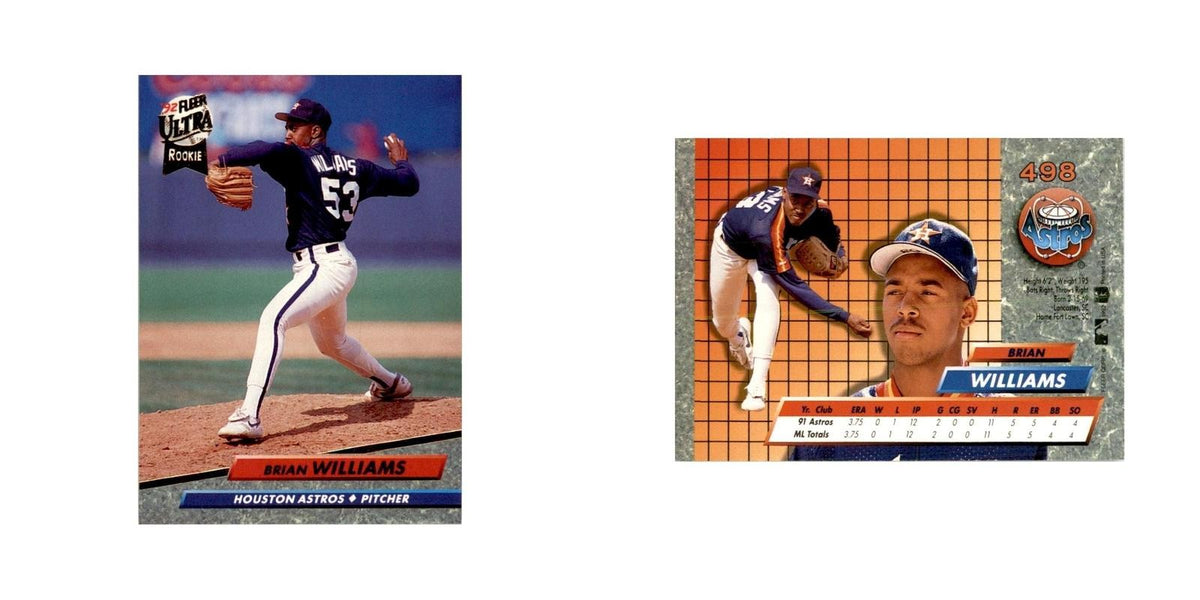 1992 Fleer Ultra Brian Williams Baseball Cards #498