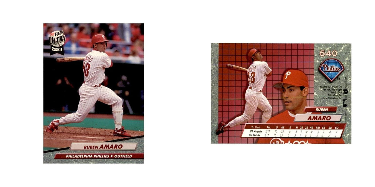 1992 Fleer Ultra Ruben Amaro Baseball Cards #540