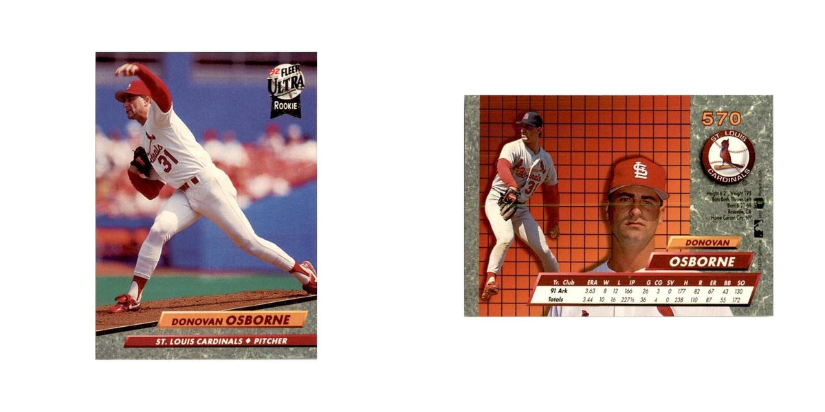 1992 Fleer Ultra Donovan Osborne Baseball Cards #570