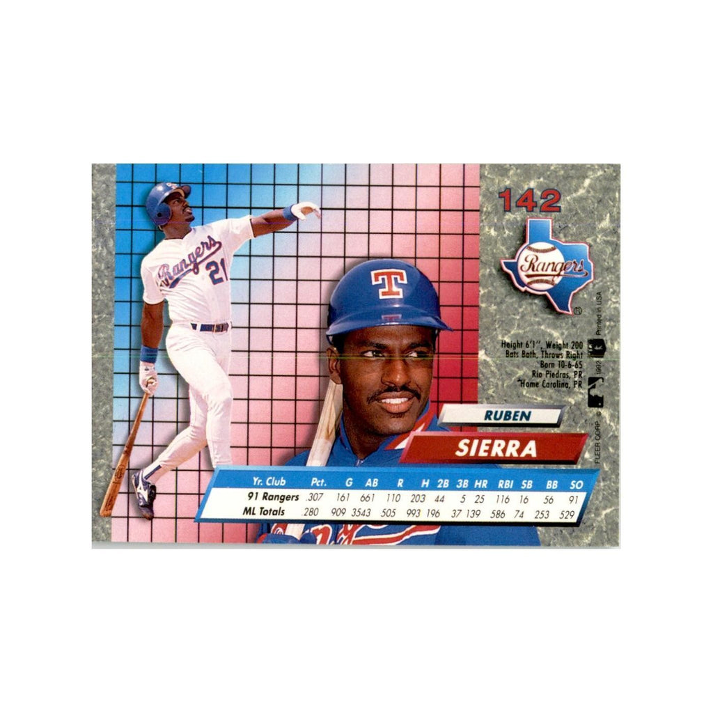 1992 Fleer Ultra Ruben Sierra Baseball Cards #142