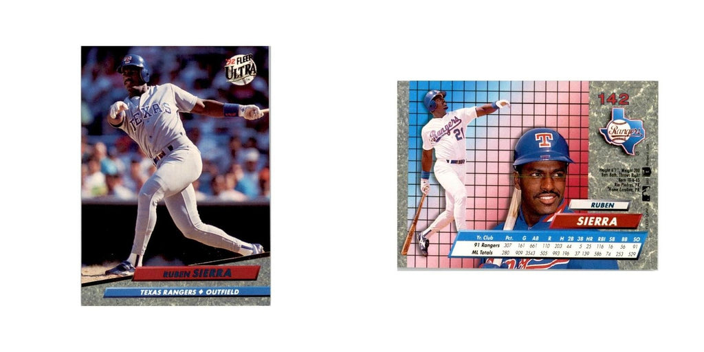 1992 Fleer Ultra Ruben Sierra Baseball Cards #142