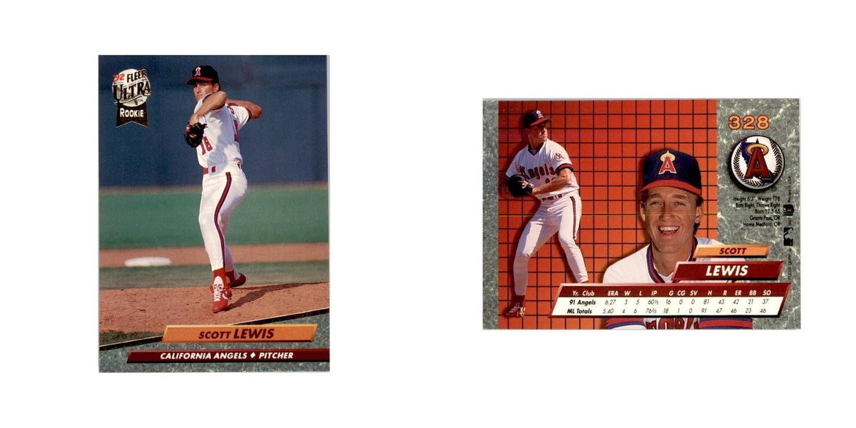 1992 Fleer Ultra Scott Lewis RC Baseball Cards #328