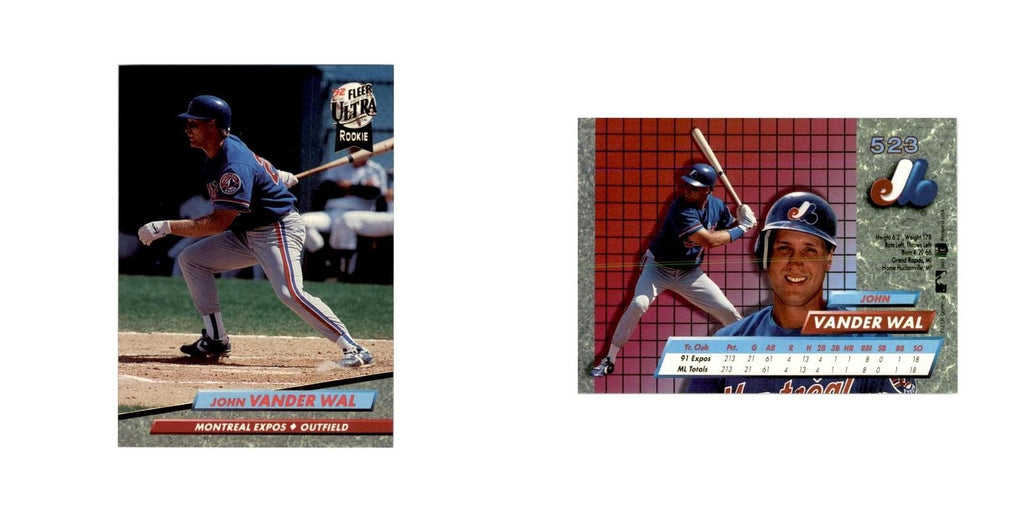 1992 Fleer Ultra John Vander Wal Baseball Cards #523