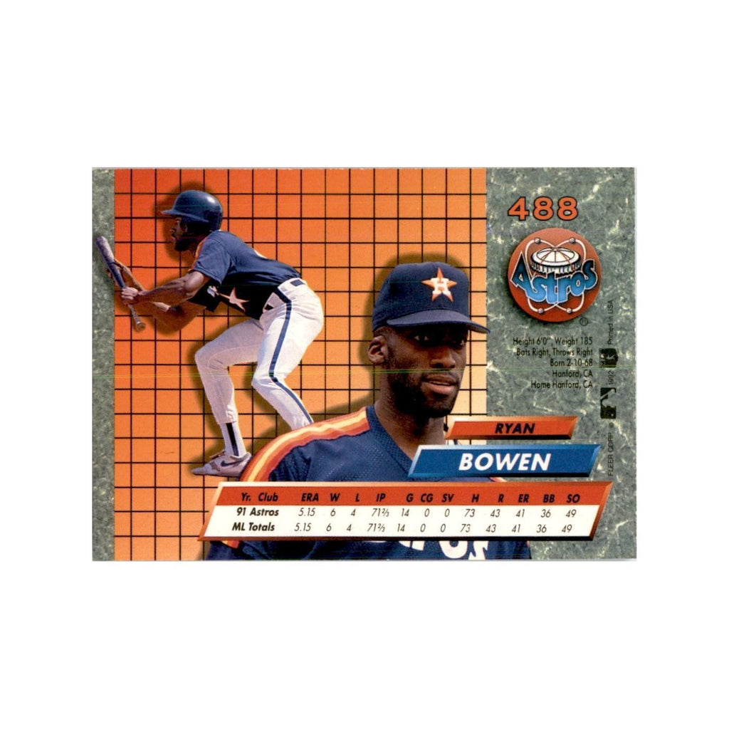 1992 Fleer Ultra Ryan Bowen Baseball Cards #488