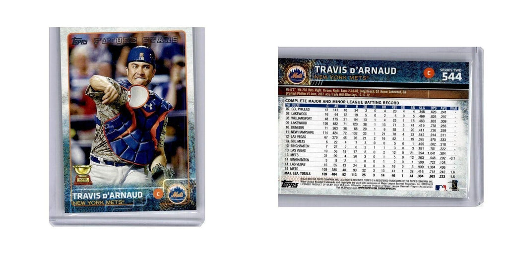 Travis d'Arnaud 2015 Topps #544 New York Mets Baseball Card NM
