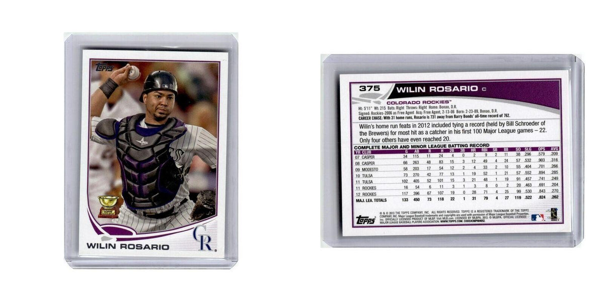 Wilin Rosario 2013 Topps #375 Colorado Rockies Baseball Card NM