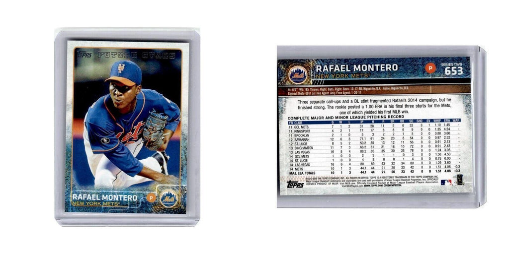 Rafael Montero 2015 Topps #653 New York Mets Baseball Card NM